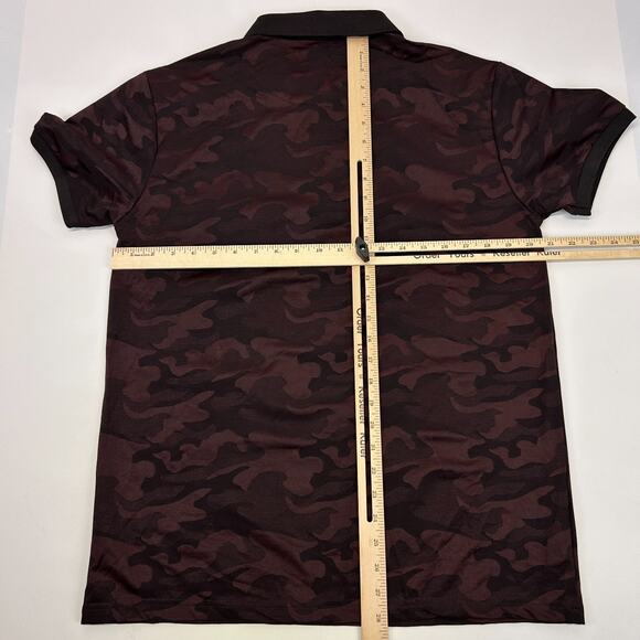 SOBK Straight Outta Brooklyn Camo Polo Shirt Camouflage Flex Fit Red L Large - Picture 8 of 8